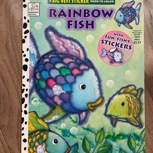 New "Rainbow Fish" Sticker/Activity/Coloring Book